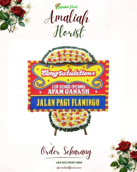 Sewa Papan Bunga Kemojing